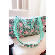 Load image into Gallery viewer, Nash Grey Lennon Duffle Bag in Blue