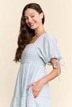 Load image into Gallery viewer, J.nna Textured Striped Maxi Dress in Blue