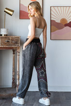 Load image into Gallery viewer, Oli & Hali Mineral Washed Star Detailed Joggers in Black