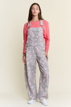 Load image into Gallery viewer, J.nna Floral Print Overalls in Light Grey