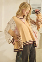Load image into Gallery viewer, Oli & Hali Terry Knit Top with Mix n Match Patches in Coffee