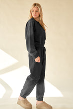 Load image into Gallery viewer, Davi & Dani Top and Bottom Set with Stone Details in Black