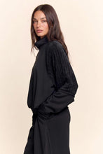 Load image into Gallery viewer, Davi & Dani Mixed-Media Chenille Lounge Set in Black
