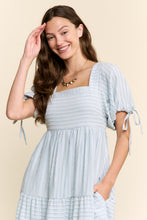 Load image into Gallery viewer, J.nna Textured Striped Maxi Dress in Blue