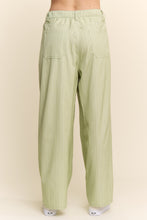 Load image into Gallery viewer, J.nna Striped Relax Fit Slacks in Pistachio