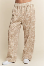 Load image into Gallery viewer, J.nna Textured Floral Print Pants in Multi Taupe