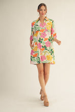 Load image into Gallery viewer, Jodifl Floral Print Shift Dress in Off White ON ORDER
