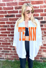 Load image into Gallery viewer, Simply Blush Game Day TENN Sweatshirt Cardigan in Ash Grey