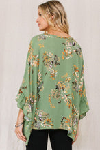 Load image into Gallery viewer, Oddi OVERSIZED Leaf Print Top in Sage ON ORDER
