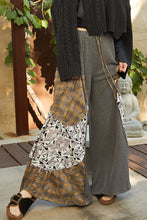 Load image into Gallery viewer, POL Thermal Knit Pants with Mixed Print Details in Heather Charcoal
