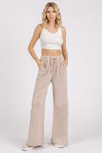 Load image into Gallery viewer, Mittoshop Mineral Washed Pants with Asymmetric Seams in Tan