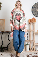 Load image into Gallery viewer, BlueVelvet Quilted Tunic Top in Beige Combo