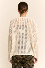 Load image into Gallery viewer, Davi & Dani Open Knit Cardigan Sweater in Almond