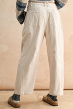 Load image into Gallery viewer, Miou Muse Corduroy Barrel Pants in Beige