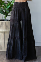 Load image into Gallery viewer, Oli & Hali SMOCKED Waist Wide Leg Pants in Black