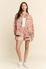 Load image into Gallery viewer, J.nna Floral Print Jacket in Pink Denim