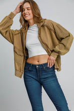 Load image into Gallery viewer, Umgee Luxe Knit and Linen Blend Jacket in Mocha