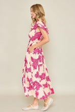 Load image into Gallery viewer, Umgee Floral Print Maxi Dress in Cream