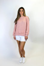 Load image into Gallery viewer, Tres Bien Solid Color Textured Ribbed Top in Peach