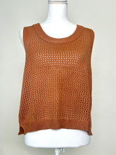 Load image into Gallery viewer, Cozy Co. Open Knit Casual Top in Caramel