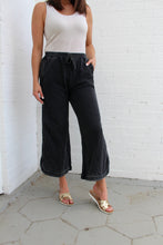 Load image into Gallery viewer, Umgee Mineral Washed French Terry Knit Pants in Ash