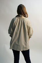 Load image into Gallery viewer, Entro Contrasting Striped Top in Olive