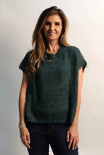 Load image into Gallery viewer, Wishlist Solid Color Mohair Sweater Vest in Forest