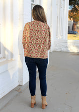 Load image into Gallery viewer, Umgee Baby Doll Mixed Print Top in Cream/Red