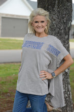 Load image into Gallery viewer, Easel Solid Color Top with Contrasting Print Details in Mushroom Shirts & Tops Easel