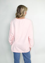 Load image into Gallery viewer, Easel Love Heart Patched Front Top in Cotton Pink