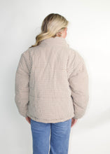 Load image into Gallery viewer, Le Lis Gingham Puffer Jacket in Brown-Cream Gingham