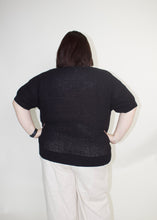 Load image into Gallery viewer, STITCH & Co. Lightweight Knit Sweater in Black