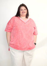 Load image into Gallery viewer, STITCH & Co. Mineral Washed Top in Washed Coral