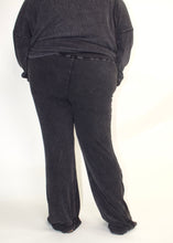 Load image into Gallery viewer, STITCH & Co. Ribbed Knit Pants in Washed Charcoal