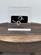 Load image into Gallery viewer, Lauren Kenzie Open Heart Ring in Silver