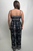 Load image into Gallery viewer, Klesis Ethnic Print Jumpsuit in Black