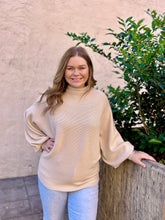 Load image into Gallery viewer, Jodifl Solid Color Mock Neck Sweater in Natural