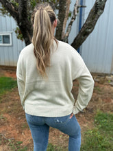 Load image into Gallery viewer, Sunday Edition "COWBOY DOG" Knit Sweater in Cream