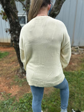 Load image into Gallery viewer, Wishlist Teddy Bear Knit Sweater in Cream