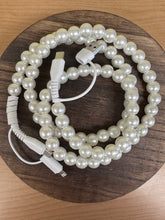 Load image into Gallery viewer, Nash Grey Pearl Beaded Charger in White