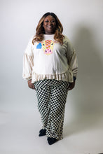 Load image into Gallery viewer, Easel Cow Patch Front Washed Cotton Tunic in Dusty Khaki
