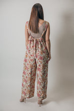 Load image into Gallery viewer, So Me Floral Cotton Twill Overalls in Cream Multi