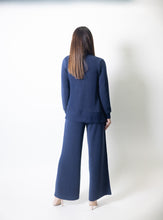 Load image into Gallery viewer, Skies are Blue Brushed Modal Elastic Waist Pants in True Navy