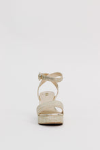 Load image into Gallery viewer, MIA 1976 "RENEE" Platform Heeled Sandal in Gold