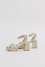 Load image into Gallery viewer, MIA 1976 "RENEE" Platform Heeled Sandal in Gold
