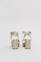 Load image into Gallery viewer, MIA 1976 "RENEE" Platform Heeled Sandal in Gold