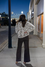 Load image into Gallery viewer, FATE Check Pattern Straight Leg Trousers in Brown
