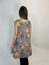 Load image into Gallery viewer, Beyond Capri Bubble Print Tiered Tank Dress in Taupe