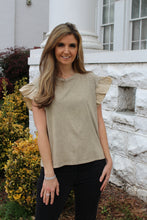 Load image into Gallery viewer, In February Mineral Washed Top in Taupe