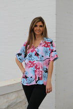 Load image into Gallery viewer, Jodifl Flower Print Boxy Top in Mauve